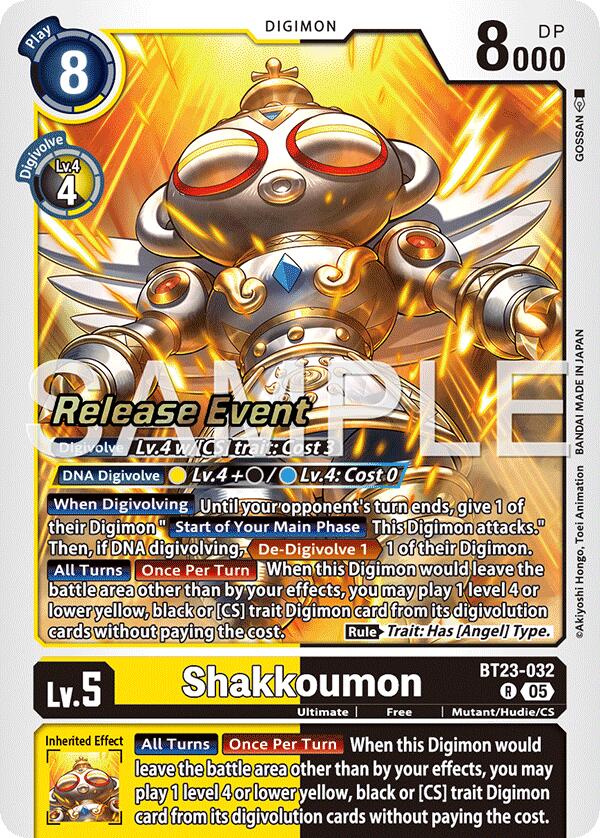 Shakkoumon [BT23-032] [Hackers' Slumber Release Event Cards] | Cracking-Singles