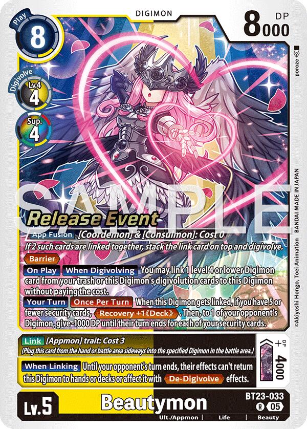 Beautymon [BT23-033] [Hackers' Slumber Release Event Cards] | Cracking-Singles