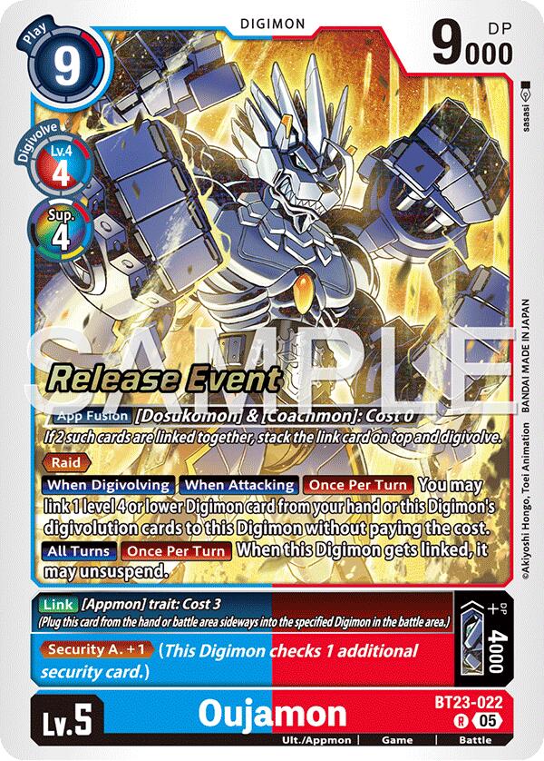 Oujamon [BT23-022] [Hackers' Slumber Release Event Cards] | Cracking-Singles