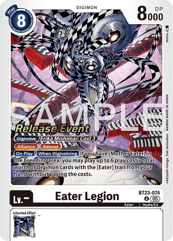 Eater Legion [BT23-074] [Hackers' Slumber Release Event Cards] | Cracking-Singles