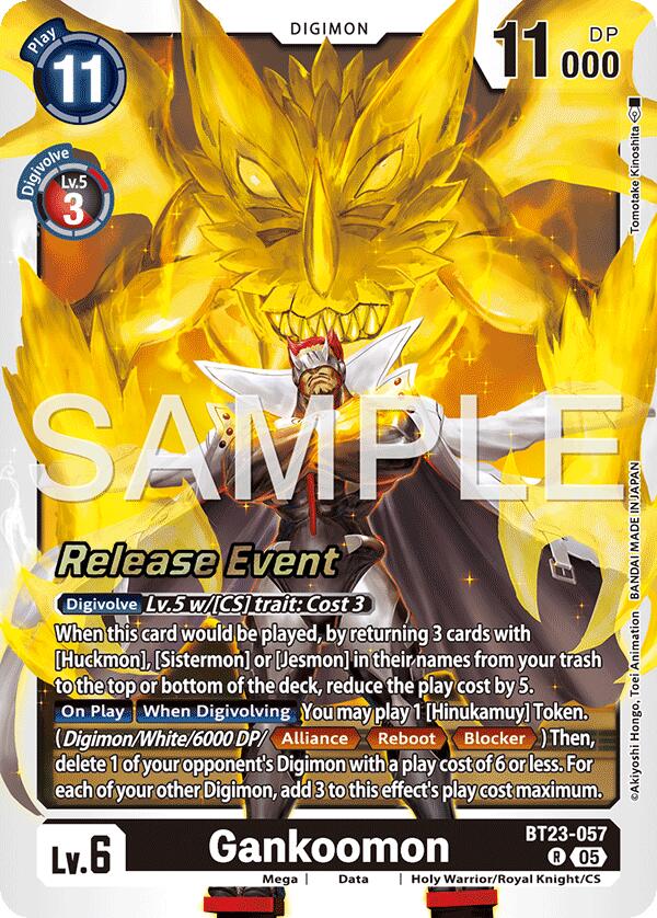 Gankoomon [BT23-057] [Hackers' Slumber Release Event Cards] | Cracking-Singles