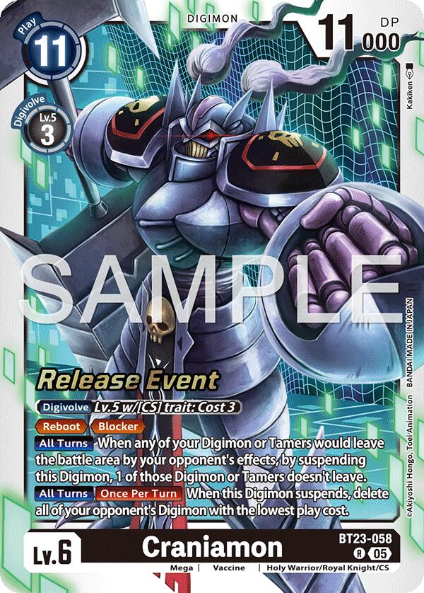 Craniamon [BT23-058] [Hackers' Slumber Release Event Cards] | Cracking-Singles