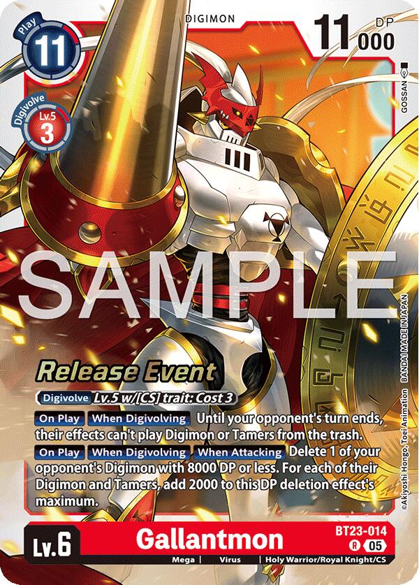 Gallantmon [BT23-014] [Hackers' Slumber Release Event Cards] | Cracking-Singles