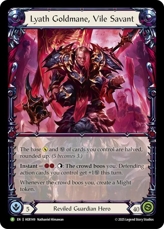 Lyath Goldmane, Vile Savant [HER149] (Promo)  Rainbow Foil | Cracking-Singles
