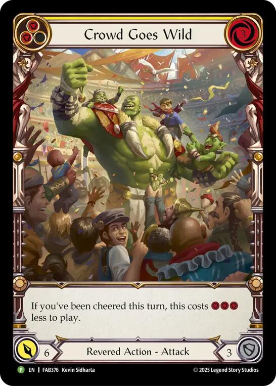 Crowd Goes Wild (Cold Foil) [FAB376] (Promo)  Cold Foil | Cracking-Singles