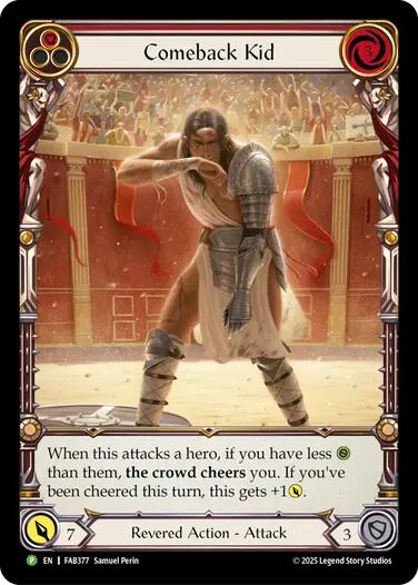 Comeback Kid (Red) [FAB377] (Promo)  Rainbow Foil | Cracking-Singles