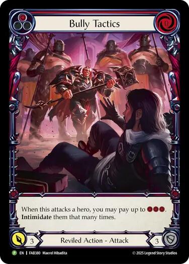 Bully Tactics (Cold Foil) [FAB380] (Promo)  Cold Foil | Cracking-Singles