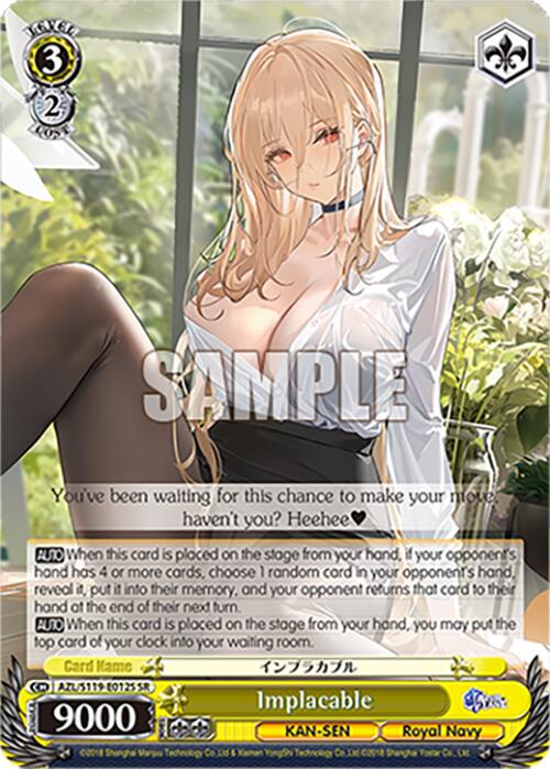 Implacable (AZL/S119-E012S SR) [Azur Lane Vol. 2] | Cracking-Singles
