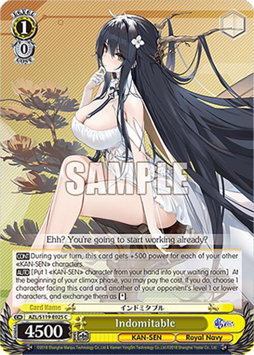 Indomitable (AZL/S119-E025 C) [Azur Lane Vol. 2] | Cracking-Singles