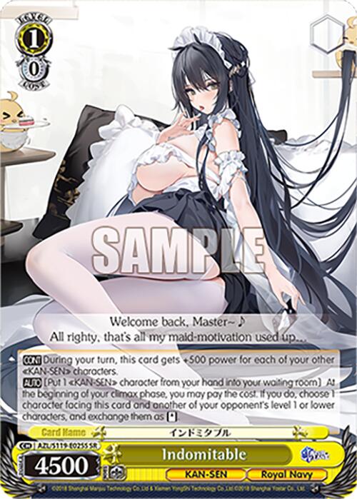 Indomitable (AZL/S119-E025S SR) [Azur Lane Vol. 2] | Cracking-Singles
