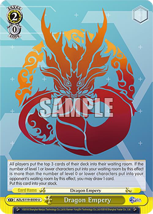 Dragon Empery (AZL/S119-E030 U) [Azur Lane Vol. 2] | Cracking-Singles