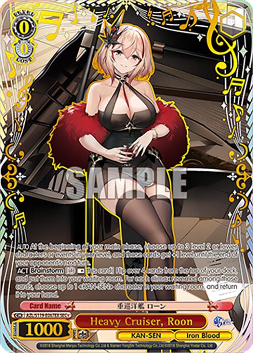 Heavy Cruiser, Roon (AZL/S119-E067EX SEC+) [Azur Lane Vol. 2] | Cracking-Singles