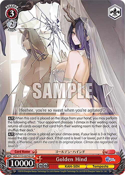Golden Hind (AZL/S119-E074S SR) [Azur Lane Vol. 2] | Cracking-Singles