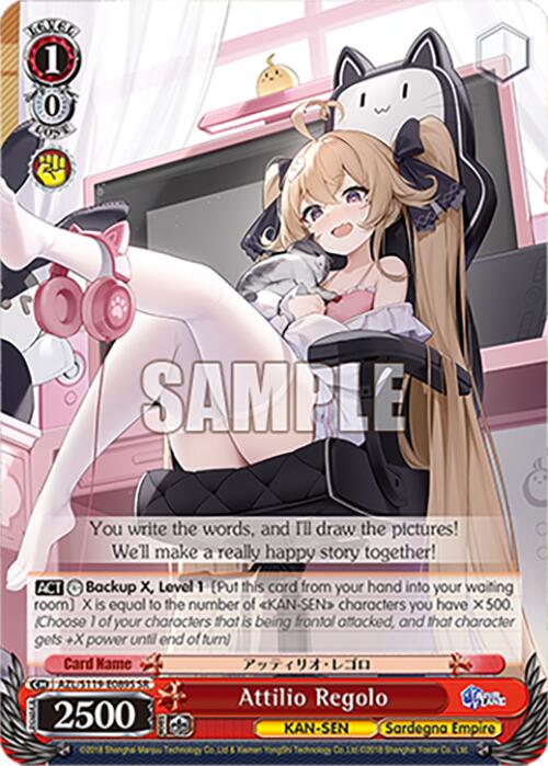 Attilio Regolo (AZL/S119-E089S SR) [Azur Lane Vol. 2] | Cracking-Singles