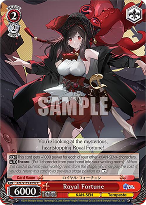 Royal Fortune (AZL/S119-E092 C) [Azur Lane Vol. 2] | Cracking-Singles