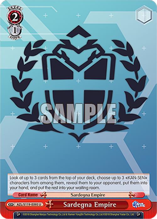 Sardegna Empire (AZL/S119-E093 U) [Azur Lane Vol. 2] | Cracking-Singles