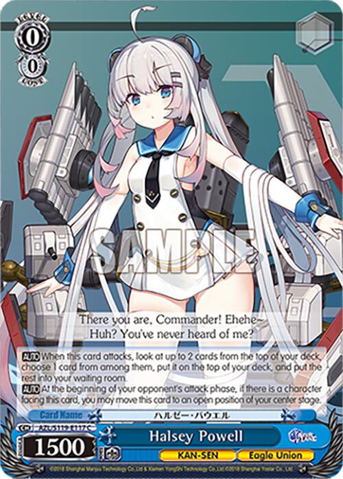Halsey Powell (AZL/S119-E117 C) [Azur Lane Vol. 2] | Cracking-Singles