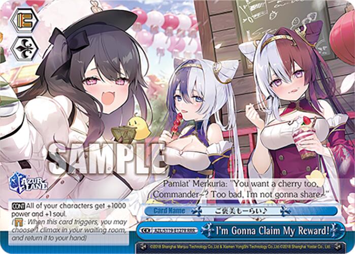 I'm Gonna Claim My Reward! (AZL/S119-E127R RRR) [Azur Lane Vol. 2] | Cracking-Singles