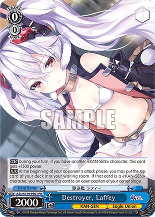 Destroyer, Laffey (AZL/S119-PE01 PR) [Azur Lane Vol. 2] | Cracking-Singles