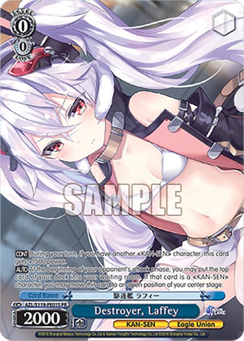 Destroyer, Laffey (Foil) (AZL/S119-PE01S PR) [Azur Lane Vol. 2] | Cracking-Singles