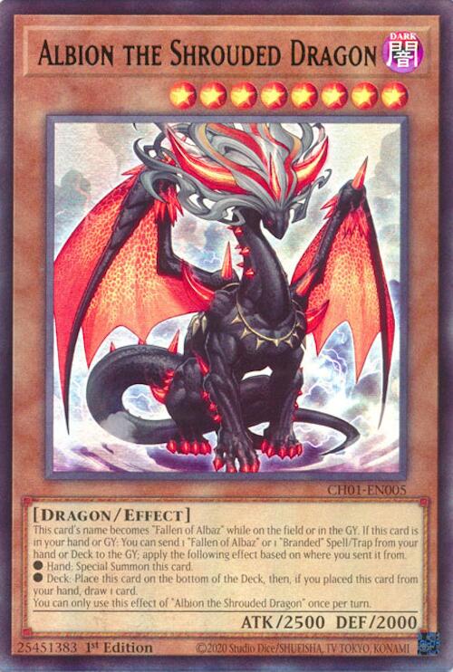 Albion the Shrouded Dragon [CH01-EN005] Ultra Rare | Cracking-Singles