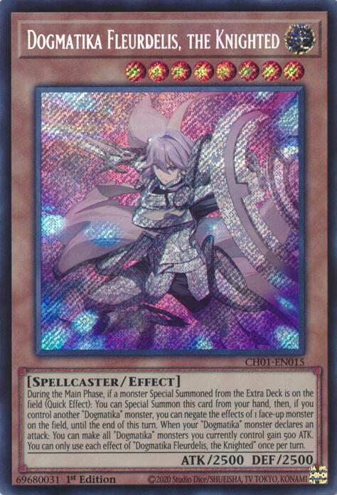 Dogmatika Fleurdelis, the Knighted (Secret Rare) [CH01-EN015] Secret Rare | Cracking-Singles