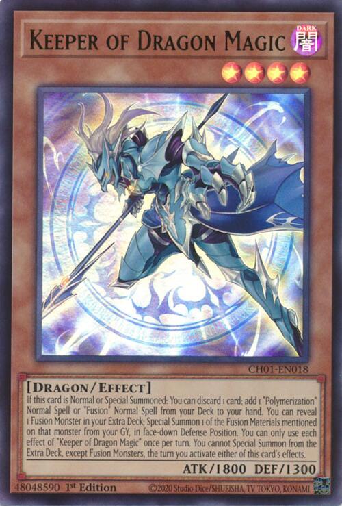 Keeper of Dragon Magic [CH01-EN018] Ultra Rare | Cracking-Singles