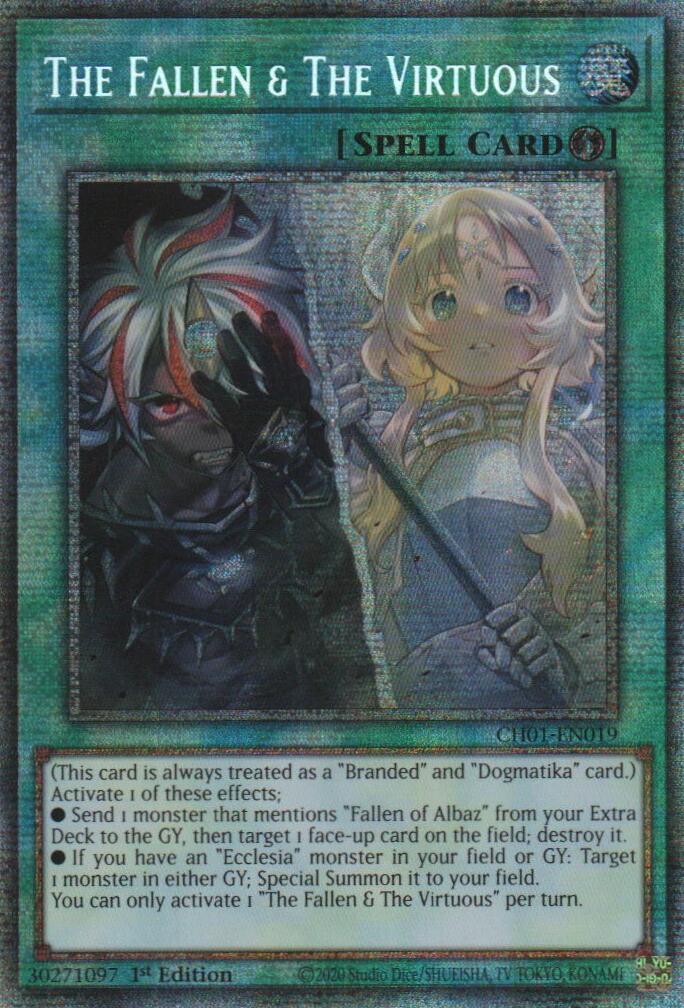 The Fallen & The Virtuous (Starlight Rare) [CH01-EN019] Starlight Rare | Cracking-Singles