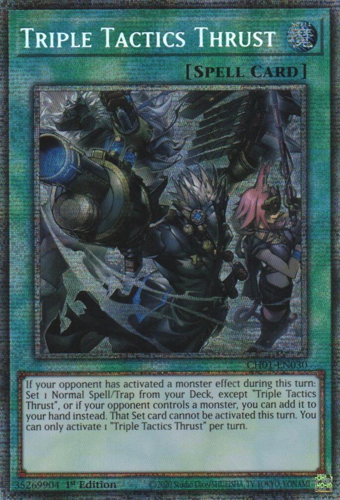 Triple Tactics Thrust (Starlight Rare) [CH01-EN030] Starlight Rare | Cracking-Singles
