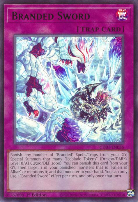 Branded Sword [CH01-EN036] Ultra Rare | Cracking-Singles