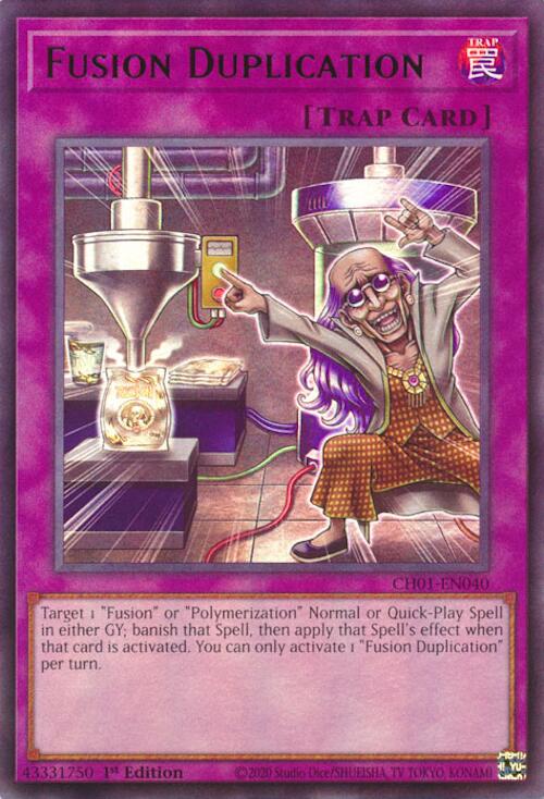 Fusion Duplication [CH01-EN040] Ultra Rare | Cracking-Singles