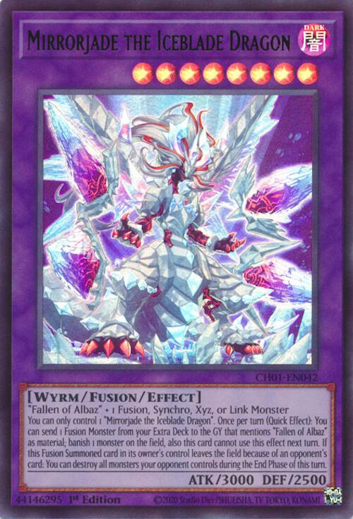 Mirrorjade the Iceblade Dragon [CH01-EN042] Ultra Rare | Cracking-Singles