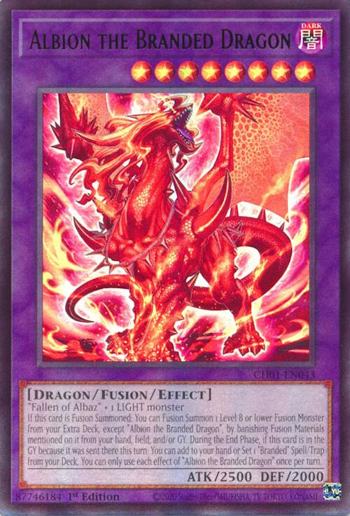 Albion the Branded Dragon [CH01-EN043] Ultra Rare | Cracking-Singles