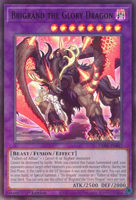 Brigrand the Glory Dragon [CH01-EN047] Ultra Rare | Cracking-Singles