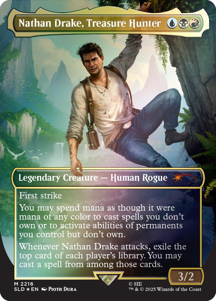 Nathan Drake, Treasure Hunter (Rainbow Foil) [Secret Lair Drop Series] | Cracking-Singles