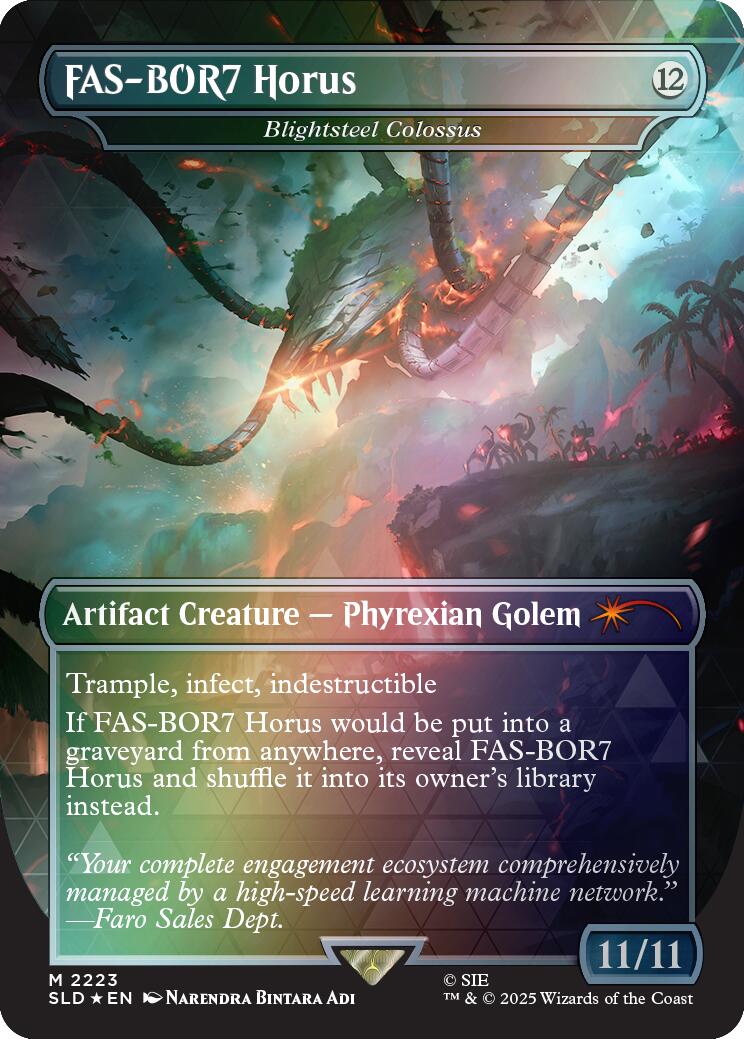 FAS-BOR7 Horus - Blightsteel Colossus (Rainbow Foil) [Secret Lair Drop Series] | Cracking-Singles