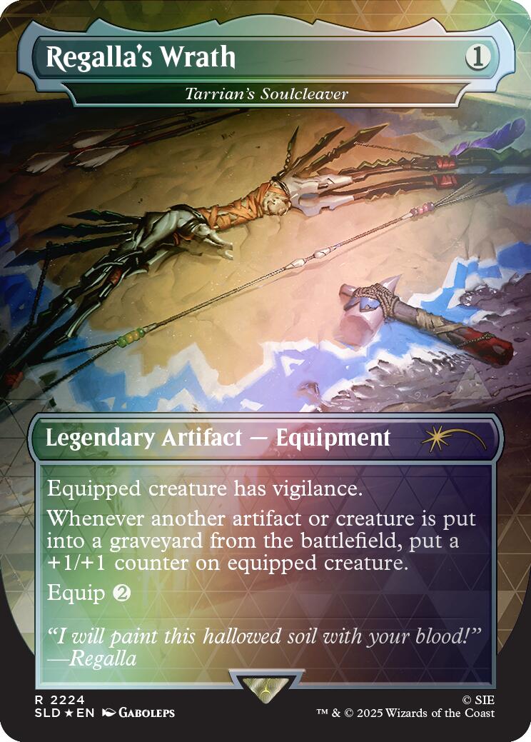 Regalla's Wrath - Tarrian's Soulcleaver (Rainbow Foil) [Secret Lair Drop Series] | Cracking-Singles