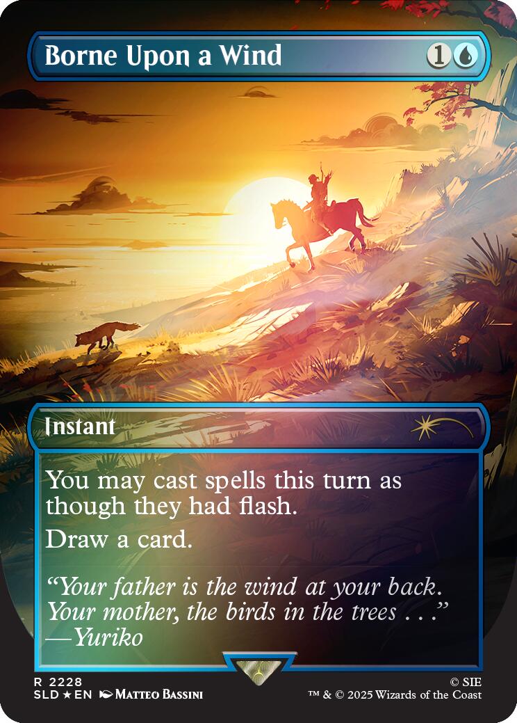 Borne Upon a Wind (Rainbow Foil) [Secret Lair Drop Series] | Cracking-Singles