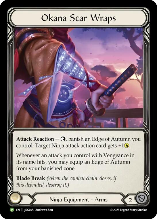 Okana Scar Wraps [JDG055] (Promo)  Cold Foil | Cracking-Singles
