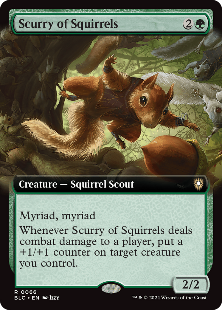 Scurry of Squirrels (Extended Art) [Bloomburrow Commander] | Cracking-Singles