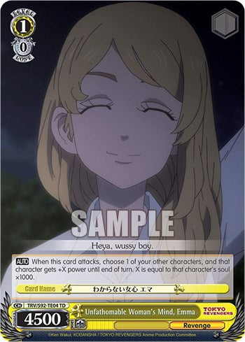 Unfathomable Woman's Mind, Emma (TRV/S92-TE04 TD) [Tokyo Revengers] | Cracking-Singles