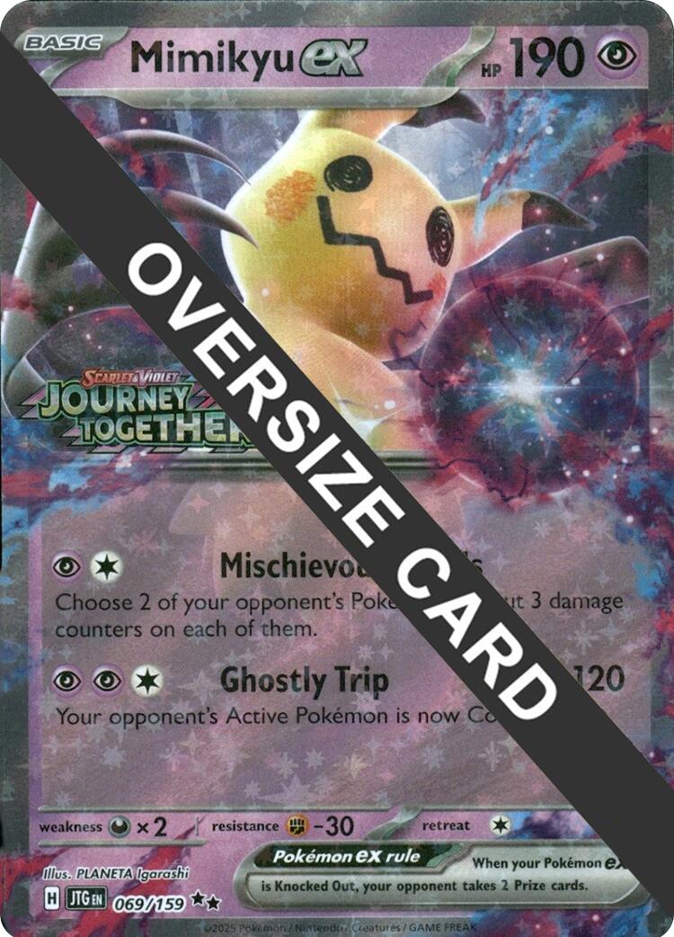 Mimikyu ex (069/159) (Journey Together Stamped) (Jumbo Card) [Miscellaneous Cards] | Cracking-Singles