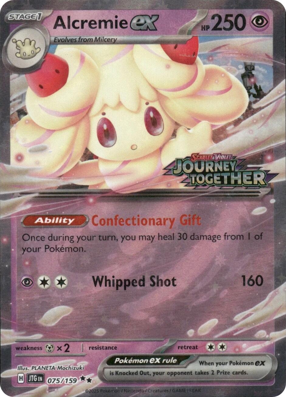 Alcremie ex (075/159) (Journey Together Stamped) [Miscellaneous Cards] | Cracking-Singles