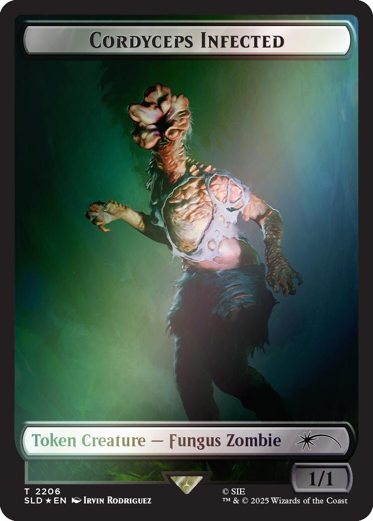 Cordyceps Infected Token (2206) (Rainbow Foil) [Secret Lair Drop Series] | Cracking-Singles