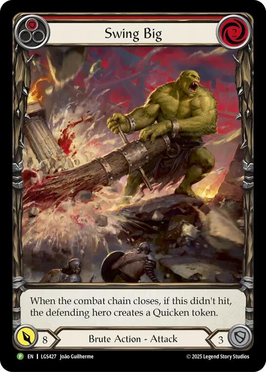Swing Big (Extended Art) [LGS427] (Promo)  Rainbow Foil | Cracking-Singles