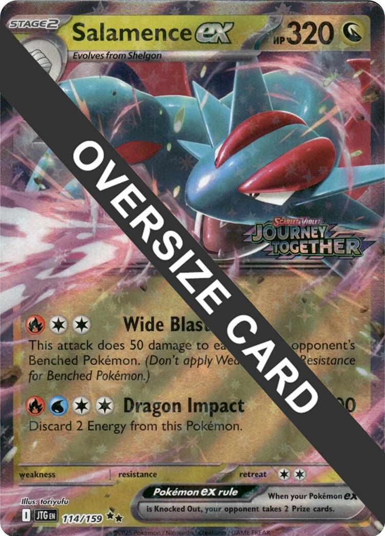 Salamence ex (114/159) (Jumbo Card) [Scarlet & Violet: Journey Together] | Cracking-Singles