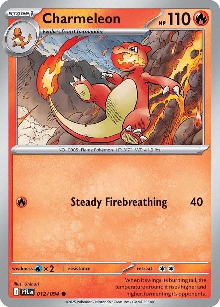Charmeleon (012/094) [Mega Evolution: Phantasmal Flames] | Cracking-Singles