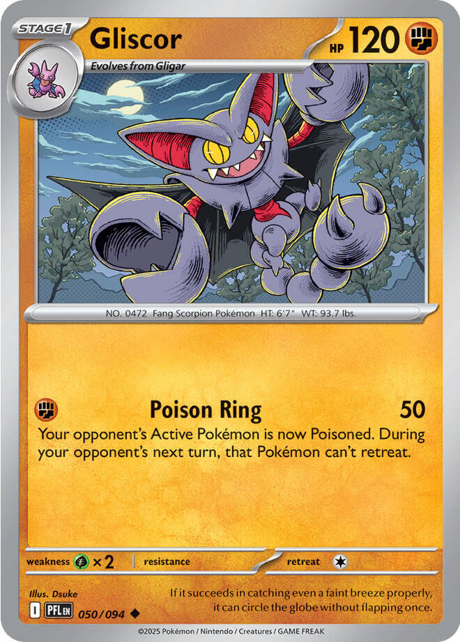 Gliscor (050/094) [Mega Evolution: Phantasmal Flames] | Cracking-Singles