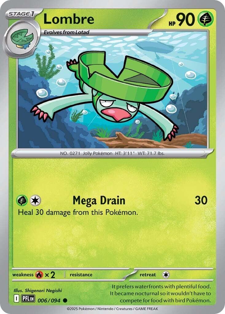 Lombre (006/094) [Mega Evolution: Phantasmal Flames] | Cracking-Singles