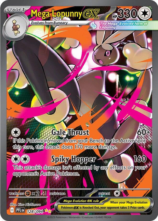 Mega Lopunny ex (128/094) [Mega Evolution: Phantasmal Flames] | Cracking-Singles